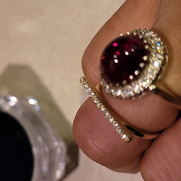 14k Vintage Cabochon Ruby Ring - Picture 8 of 12